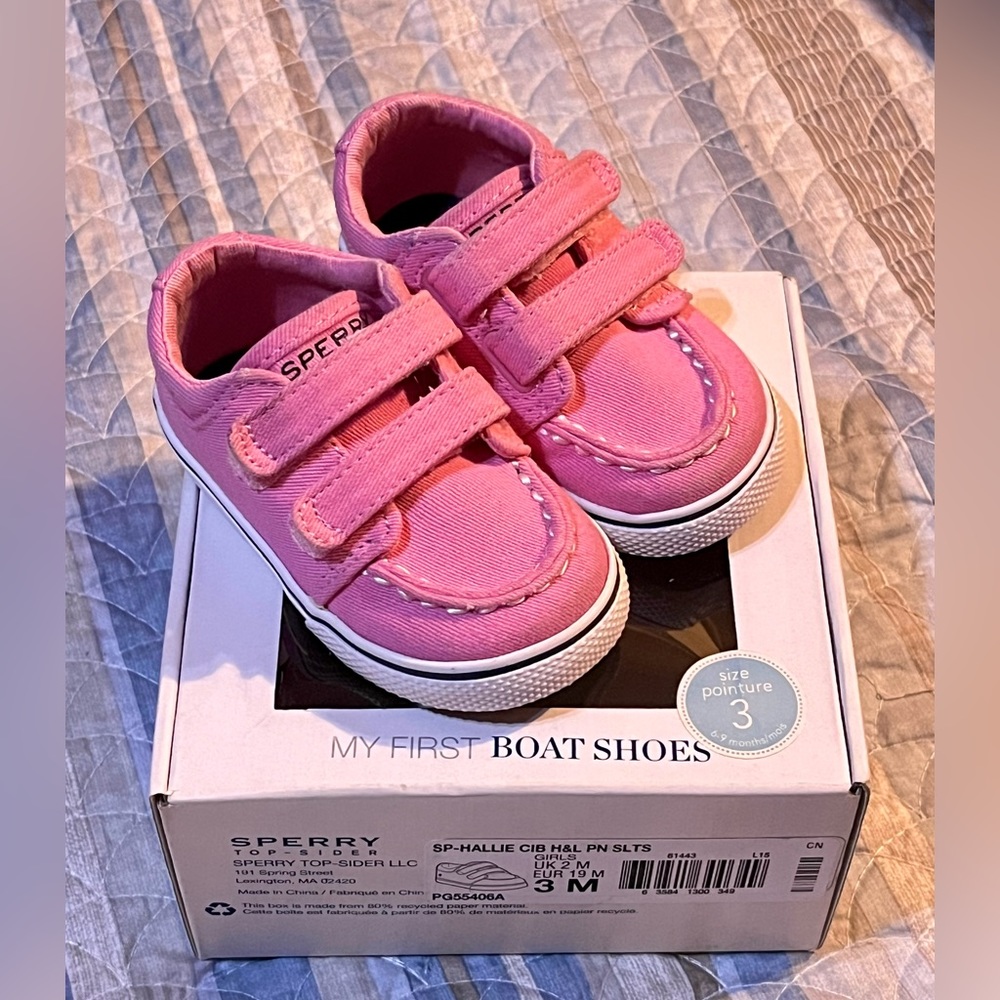 Sperry Top-Sider Hallie Pink Crib/Toddler shoes